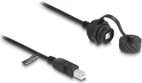 Delock 88011 Usb-b 2.0 -> usb-b 2.0 m/f adatkábel 1m fekete ip68 kép