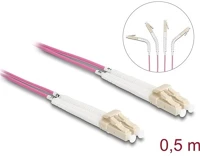 Delock 88086 Üvegszálas optikai kábel lc duplex - lc duplex egyszerű többszörös, om4 hajlított, 0,5 m kép