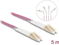 Delock 88090 Üvegszálas optikai kábel lc duplex - lc duplex egyszerű többszörös, om4 hajlított, 5 m kép