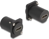 Delock 88109 D-típusú modul hdmi 8k 60hz anya   anya csavarokkal fekete kép