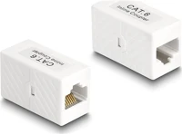Delock 88133 Rj45 cat6 utp -> rj45 cat6 utp f/f adapter fehér kép