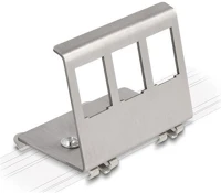 Delock 88139 Keystone fém rögzítőelem 3 porton din-sínhez kép