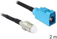 Delock 88630 Fme jack > fakra z jack rg-174, 2 m kép