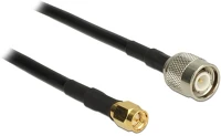 Delock 89506 Tnc -> sma m/m antenna kábel 2.5m fekete cfd200 kép
