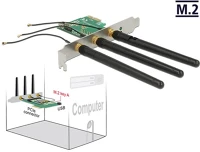 Delock 89568 pci express-kártya > 1 x belso a formátumú m.2 nyílással, 3 külso kép