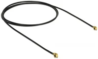 Delock 89611 Mhf/u.fl f/f antenna kábel 0.5m fekete lp-068 kép
