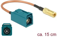 Delock 89671 Fakra z -> smb f/m antenna kábel 0.15m réz rg-316 kép