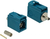 Delock 89709 Fakra z 21 mm (rövid) anya a krimpeléshez kép