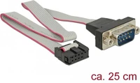 Delock 89900 Rs-232 apa - db-9 anya kábel 0.25m - szürke kép