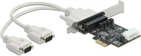 Delock 89909 Rs-232 soros 2-port pcie x1 bővítőkártya tápfeszültséggel 5v/12v kép