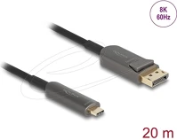 Delock 8K 60 HZ, 40 GBPS, 20 M Aktív optikai kábel usb type-c    displayport, 8k 60 hz, 40 gbps, 20 m kép