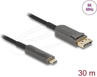 Delock 8K 60 HZ, 40 GBPS, 30 M Aktív optikai kábel usb type-c    displayport, 8k 60 hz, 40 gbps, 30 m kép