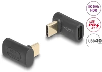 Delock 8K 60HZ Átalakító usb 40 gbps type-c male > female pd 3.1 240w 90 fokos 8k 60hz