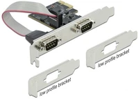 Delock 90001 Rs-232 2-port pcie x1 soros port bővítőkártya kép