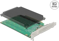 Delock 90054 4-port m.2 nvme pcie x16 bővítőkártya szürke kép