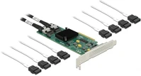 Delock 90061 8-port sata3 pcie x8 bővítőkártya szürke kép