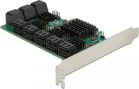 Delock 90073 16-port sata3 pcie x4 bővítőkártya szürke kép