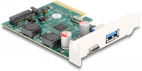 Delock 90107 Csatlakozókártya/illesztő belső usb 3.2 gen 2 (3.1 gen 2) kép