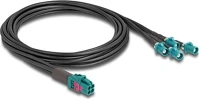 Delock 90125 Mini fakra z -> 4db fakra z f/m adatkábel 1m fekete a-type kép