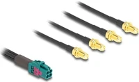 Delock 90143 Mini fakra z -> 4db sma f/f adatkábel 0.2m fekete b-type kép