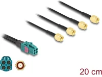 Delock 90289 Mini fakra z quad kábel anya - 4 db. sma apa 20 cm kép