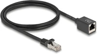 Delock 90294 Hálózat bővítő kábel rj45 apa - rj45 anya cat.6a s/ftp 1 m fekete kép