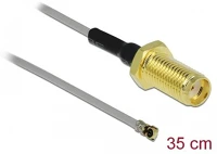 Delock APA MHF 4 Sma -> mhf iv f/m antenna kábel 0.35m szürke 0.81 kép