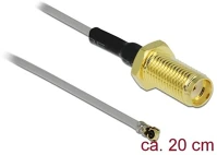 Delock 90402 Sma -> mhf 4l f/m antenna kábel 0.2m szürke 1.37 kép