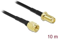 Delock 90429 Sma -> sma m/f antenna kábel 10m fekete lmr/cfd100 kép