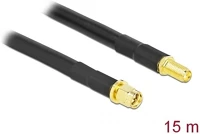 Delock 90463 Sma -> sma m/f antenna kábel 15m fekete lmr/cfd300 kép