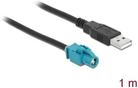Delock 90503 Hsd z -> usb-a 2.0 f/m adatkábel 1m fekete kép