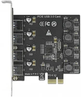 Delock 90509 4-port pcie x1 bővítőkártya ezüst kép