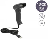 Delock 90557 Usb vonalkódolvasó 1d és 2d kapcsolódó kábellel - german version kép