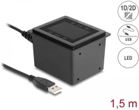 Delock 90600 usb vonalkódolvasó 1d és 2d vezetékes helyhez kötött telepítéshez kép