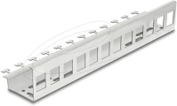 Delock 90631 Keystone fém tartó, 12 portos, din sínre és falra szerelhető kép