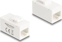 Delock 90639 Keystone modul, rj45-aljzat - rj45-aljzat, cat.6a utp fehér kép