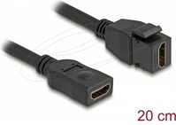 Delock 90685 Keystone modul kábel hdmi anya-alj 8k 60 hz 20 cm fekete kép