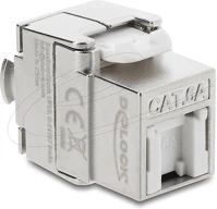 Delock 90706 keystone modul rj45 aljzat   lsa cat.6a, árnyékolt, szerszám nélküli kép