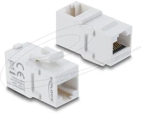 Delock 90713 keystone modul összekötő rj45 aljzat aljzat, cat.6a, 90 -ban hajlított kép