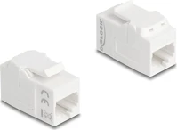 Delock 90719 Keystone modul összekötő rj45 aljzat rj45 aljzat, cat.6a utp, fehér kép