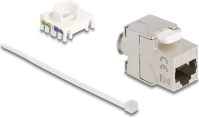 Delock 90723 keystone modul, vékony / rövid rj45 jack - lsa cat.6a árnyékolt 180 kép