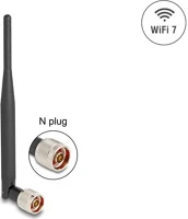 Delock 90735 wifi 7 antenna n apa 2 - 3 dbi 20,6 cm hosszú kétirányú billenő kép