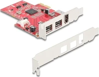 Delock 90738 2-port firewire b pcie x1 bővítőkártya kép