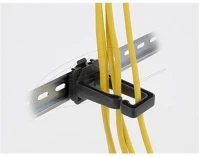 Delock 90769 kábeltartó 70 x 24 mm méretű din sínhez kapcsoláshoz felszerelő kép