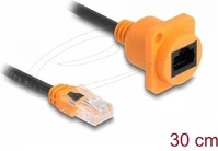 Delock 90804 D-Type RJ45 kábelcsatlakozó a jackhez Cat.5e UTP narancssárga / fekete 30 kép