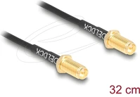 Delock 90893 antenna kábel rp-sma anya válaszfali csatlakozóval apa rp-sma anya kép