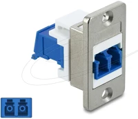 Delock 91096 panelre szerelhető lc duplex anya - lc duplex anya lézervédelemmel, belül kép