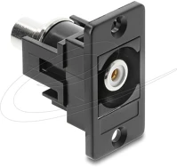 Delock 91112 Panelre szerelhető rca anya rca anya fehér / fekete kép