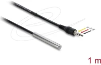 Delock 91387 hőmérséklet-érzékelő kábel 3,5 mm-es 3 tűs sztereó jack csatlakozó kép