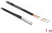 Delock 91407 Hőmérséklet-érzékelő kábel 3 db, szabad kábelvéggel ds18b20, 1 m kép